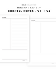 PR103 - Cornell Notes - Printable Insert