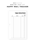 PR144 - Happy Mail Tracker - Printable Insert
