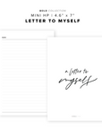 PR94 - Letter To Myself - Printable Insert