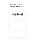 PR160 - Note to Self - Printable Insert