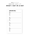 PR174 - What I Eat in a Day - Printable Insert