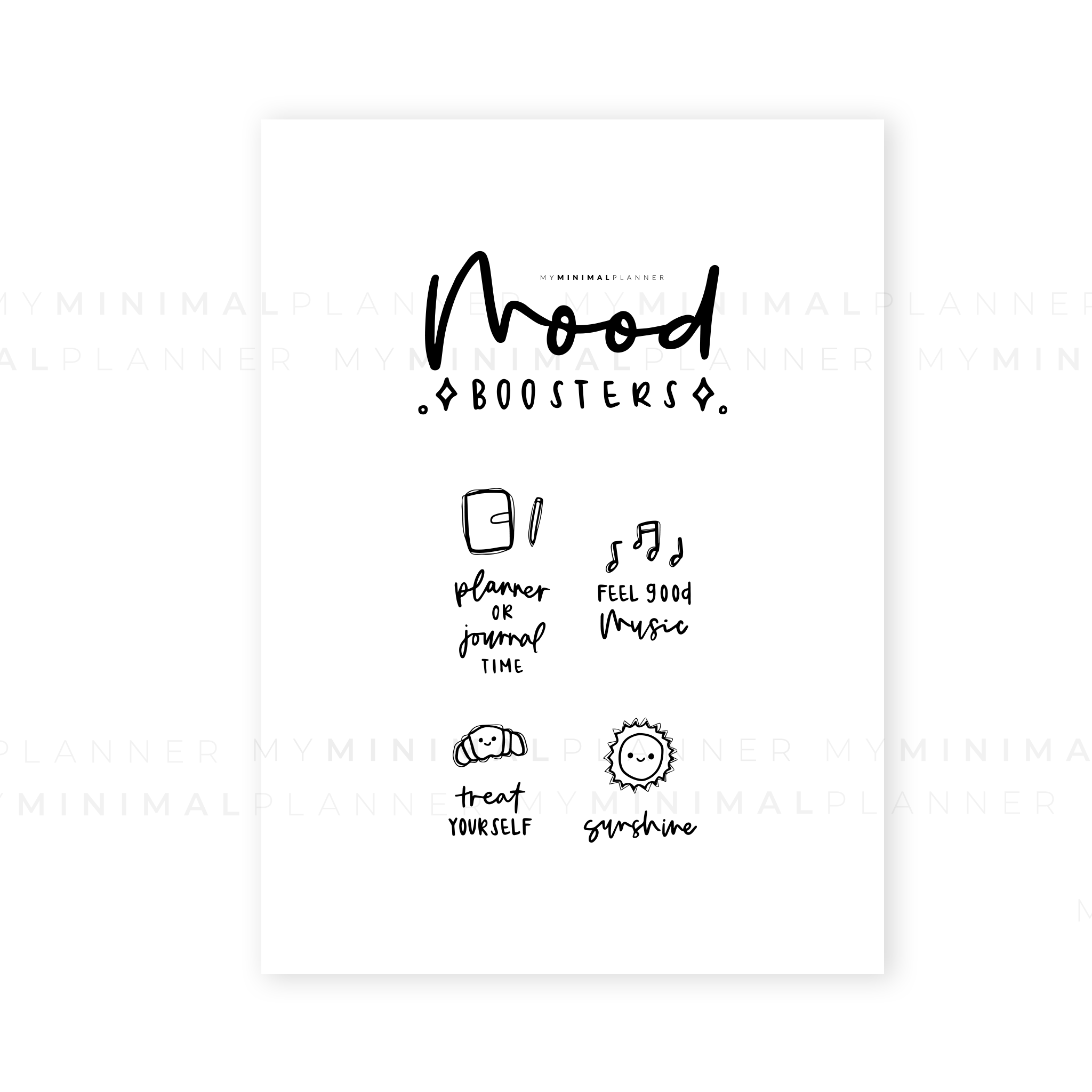 PRD90 - Mood Boosters - Printable Dashboard