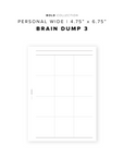 PR171 - Brain Dump 3 - Printable Insert
