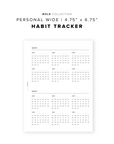 PR89 - Habit Tracker - Printable Insert