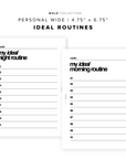 PR157 - Ideal Routines - Printable Insert