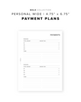 PR188 - Payment Plans - Printable Insert