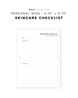 PR189 - Skincare Checklist - Printable Insert