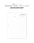 PR190 - Skinventory - Printable Insert