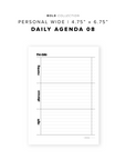 PR156 - The Agenda 08 - Printable Insert