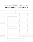 PR152 - The Checklist - Printable Insert