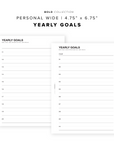 PR67 - Yearly Goals - Printable Insert