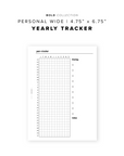PR169 - Yearly Tracker - Printable Insert