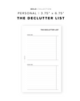 PR79 - The Declutter List - Printable Insert