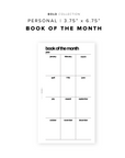 PR162 - Book of the Month - Printable Insert