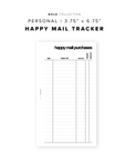 PR144 - Happy Mail Tracker - Printable Insert