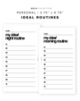 PR157 - Ideal Routines - Printable Insert