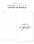 PR94 - Letter To Myself - Printable Insert