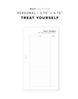 PR209 - Treat Yourself - Printable Insert