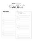 PR67 - Yearly Goals - Printable Insert
