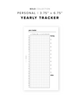 PR169 - Yearly Tracker - Printable Insert
