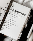 PRD98 - Planner Sizes - Printable Dashboard