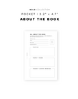 PR212 - All About the Book - Printable Insert