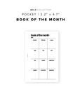 PR162 - Book of the Month - Printable Insert