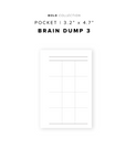 PR171 - Brain Dump 3 - Printable Insert