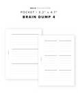 PR172 - Brain Dump 4 - Printable Insert