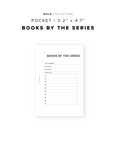 PR194 - Books by the Series - Printable Insert