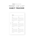 PR89 - Habit Tracker - Printable Insert