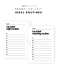 PR157 - Ideal Routines - Printable Insert