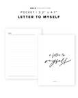 PR94 - Letter To Myself - Printable Insert