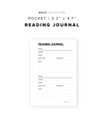 PR108 - Reading Journal - Printable Insert