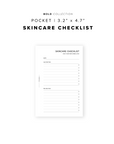 PR189 - Skincare Checklist - Printable Insert