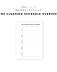 PR97 - The Cleaning Schedule Overview - Printable Insert