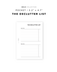 PR79 - The Declutter List - Printable Insert