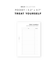 PR209 - Treat Yourself - Printable Insert