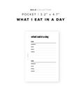 PR174 - What I Eat in a Day - Printable Insert
