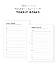 PR67 - Yearly Goals - Printable Insert
