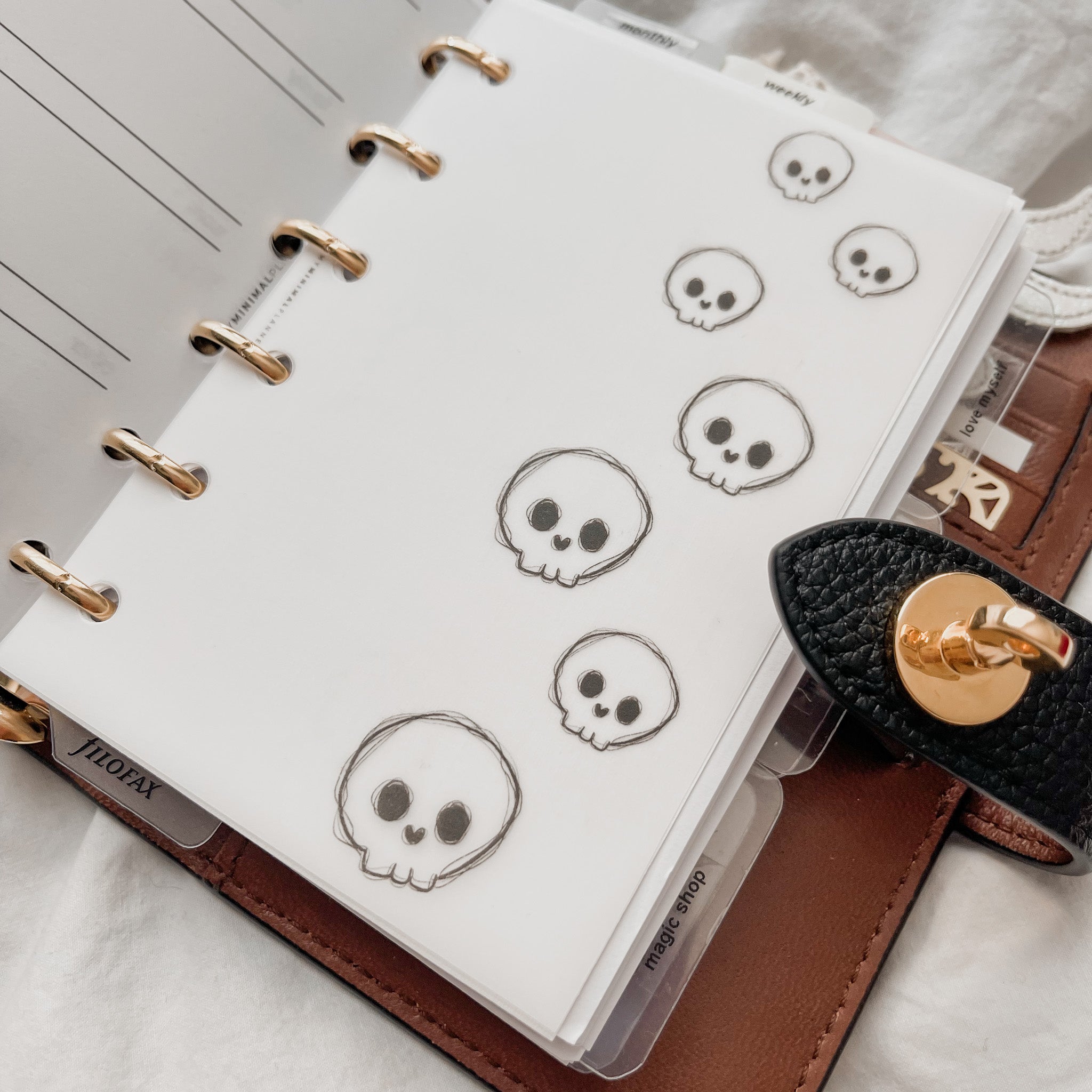 PRD136 - Skulls - Printable Dashboard – My Minimal Planner