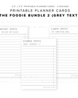 PPC16 - The Foodie Bundle 2 - Printable Planner Cards