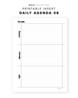 PR156 - The Agenda 08 - Printable Insert