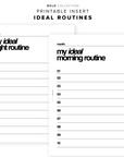PR157 - Ideal Routines - Printable Insert