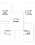 PRD03 - Daily Reminders / Set of 5 - Printable Dashboards