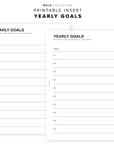 PR67 - Yearly Goals - Printable Insert