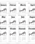 PRD264 - 2026 Monthly Covers Newspaper Edition V7 - Printable Dashboard