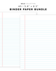 PR304 - Binder Paper Bundle - Printable Insert