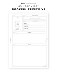 PR303 - Bookish Review V1 - Printable Insert