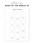 PR301 - Book of the Month V2 - Printable Insert